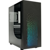 AZZA Celesta 340F midi tower behuizing Zwart | 3x USB-A | RGB | Window