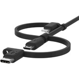 Belkin BOOSTCHARGE Universele kabel Zwart, 1 m