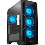 Chieftec APEX midi tower behuizing Zwart | 2x USB-A | 1x USB-C | RGB | Tempered Glass