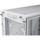 Corsair FRAME 4000D WOOD RS midi tower behuizing Wit/houtkleur | 2x USB-A | 1x USB-C | RGB | Tempered Glass