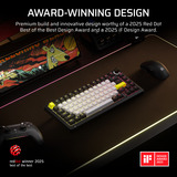 Corsair MAKR PRO 75 Hall Effect DIY-toetsenbord Zwart, US lay-out (QWERTY), Corsair MGX Hyperdrive, 75%, RGB, 8K