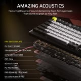 Corsair MAKR PRO 75 Hall Effect DIY-toetsenbord Zwart, US lay-out (QWERTY), Corsair MGX Hyperdrive, 75%, RGB, 8K