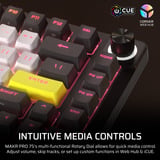 Corsair MAKR PRO 75 Hall Effect DIY-toetsenbord Zwart, US lay-out (QWERTY), Corsair MGX Hyperdrive, 75%, RGB, 8K