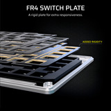 Corsair MAKR PRO 75 Hall Effect DIY-toetsenbord, gaming toetsenbord Zwart, US lay-out, Corsair MGX Hyperdrive, 75%, RGB, 8K