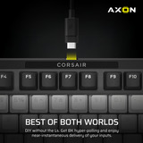 Corsair MAKR PRO 75 Hall Effect DIY-toetsenbord, gaming toetsenbord Zwart, US lay-out, Corsair MGX Hyperdrive, 75%, RGB, 8K