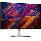 Dell UltraSharp U3223QE 31.5" 4K UHD monitor Zilver/zwart, 1x HDMI, 2x DisplayPort, 3x USB-C, 5x USB-A 3.2 (10 Gbit/s), 1x RJ-45