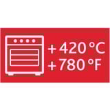 Emsa Clip & Close Glazen vershoudbakje, 0,7 L doos Transparant/rood, rechthoekig