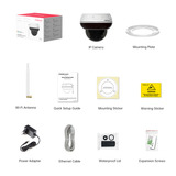 Foscam D8T, 4K/8MP vandalismebestendige WiFi PT buitencamera Wit