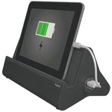 Legrand Bureaublok stekkerdoos Zwart (mat), 2x USB-A, tablethouder, 1,5 meter snoer