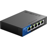 Linksys LGS105 switch Zwart/blauw