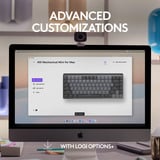 Logitech MX Mechanical Mini voor Mac, toetsenbord Donkergrijs, US-International, Cherry MX-Technologie
