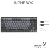 Logitech MX Mechanical Mini voor Mac, toetsenbord Donkergrijs, US lay-out, Cherry MX-Technologie