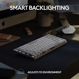Logitech MX Mechanical Mini voor Mac toetsenbord Donkergrijs, US-International lay-out (QWERTY), Cherry MX-Technologie, 80% (TKL)	