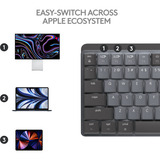 Logitech MX Mechanical Mini voor Mac toetsenbord Donkergrijs, US-International lay-out (QWERTY), Cherry MX-Technologie, 80% (TKL)	