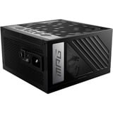 MSI MPG A1000G PCIE5 1000W voeding  Zwart, 6x PCIe, Kabelmanagement
