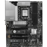 MSI PRO Z890-S WIFI6E socket 1851 moederbord Zwart/zilver, RAID, 2.5Gb-LAN, Wi-Fi 7, BT 5.4, Sound, ATX