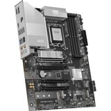 MSI PRO Z890-S WIFI6E socket 1851 moederbord Zwart/zilver, RAID, 2.5Gb-LAN, Wi-Fi 7, BT 5.4, Sound, ATX