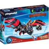 PLAYMOBIL Dragons - Dragon Racing: Hikkie en Tandloos Constructiespeelgoed 70727