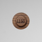 Room Copenhagen LEGO Wooden Wall Hanger Dark Stained Oak wandmontage  Eiken, 3-delig