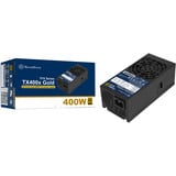 SilverStone TX400x Gold 400 watt voeding  Zwart, 2x PCIe
