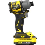 Stanley V20 18V borstelloze slagschroevendraaier Geel/zwart, Koffer, 2 accu's en oplader inbegrepen