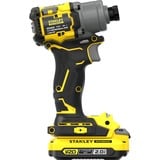 Stanley V20 18V borstelloze slagschroevendraaier slagmoersleutel Geel/zwart, Koffer, 2 accu's en oplader inbegrepen