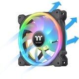 Thermaltake SWAFAN 14 RGB 140x140x25 case fans Zwart, 3 stuks, 140 x 140 x 25 mm, 3 stuks, incl. controller