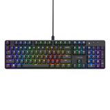 Trust GXT 871 Zora Mechanisch gaming toetsenbord Zwart, US lay-out, Huano Red, met RGB-Verlichting