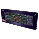 Trust GXT 871 Zora Mechanisch gamingtoetsenbord, gaming toetsenbord Zwart, US lay-out, Huano Red