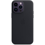 Apple Leren hoesje met MagSafe voor iPhone 14 Pro - Middernacht telefoonhoesje Zwart