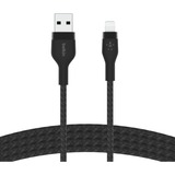 Belkin BOOSTCHARGE PRO Flex USB-A-kabel met Lightning-connector Zwart, 1 m