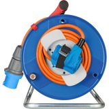 Brennenstuhl CEE-kabelhaspel met 23+2m RN-Kabel in oranje Blauw/oranje, 25m (23+2m) RN-kabel