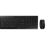 CHERRY Stream Desktop draadloze desktopset Zwart, EU lay-out (QWERTY), Cherry SX-Schaartechnologie, 100%, 1000 - 2400 dpi