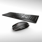 CHERRY Stream Desktop draadloze desktopset Zwart, EU lay-out (QWERTY), Cherry SX-Schaartechnologie, 100%, 1000 - 2400 dpi