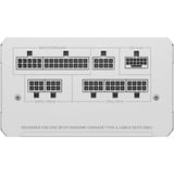 Corsair RM1000e modulaire 1000 watt voeding  Wit, 2x 12V-2x6, 2x PCIe