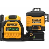 DEWALT DCE089D1G18-QW 12V / 18V XR 3 X 360 Groene Kruislijnlaser Zwart/geel, Incl. TSTAK koffer, 18V/2Ah XR battery pack + Oplader