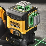 DEWALT DCE089D1G18-QW 12V / 18V XR 3 X 360 Groene Kruislijnlaser Zwart/geel, Incl. TSTAK koffer, 18V/2Ah XR battery pack + Oplader