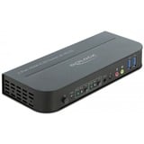 DeLOCK HDMI KVM Switch kvm-switch Zwart, 4K 60 Hz, USB 3.0, Audio