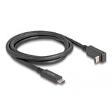 DeLOCK USB-C 3.2 Gen 1 naar USB-C 90° kabel Zwart, 1 meter