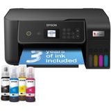 Epson EcoTank ET-2870 A4 multifunctionele Wi-Fi-printer met inkttank all-in-one inkjetprinter Zwart, Scannen, Kopiëren, inclusief tot 3 jaar inkt