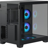 Fractal Design Pop 2 Vision RGB midi tower behuizing Zwart | 1x USB-A | 1x USB-C | RGB | Tempered Glass
