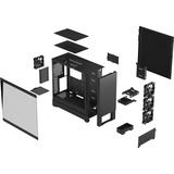 Fractal Design Pop XL Silent Black TG Clear Tint big tower behuizing Zwart | 2x USB-A | Tempered Glass