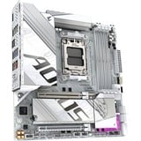 GIGABYTE B850M AORUS ELITE WIFI6E ICE socket AM5 moederbord Zilver/wit, RAID, 2,5Gb-LAN, WLAN, BT, Sound, µATX