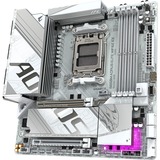 GIGABYTE B850M AORUS ELITE WIFI6E ICE socket AM5 moederbord Zilver/wit, RAID, 2,5Gb-LAN, WLAN, BT, Sound, µATX