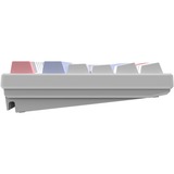 HelloGanss HS108T GC05 RGB mechanisch toetsenbord Wit, US lay-out (QWERTY), Gateron Yellow, 100%, RGB leds, PBT Doubleshot keycaps, hot swap, 2,4 GHz / Bluetooth / USB-C