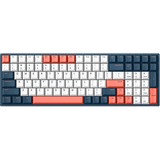 Iqunix F97 Coral Sea Wireless Mechanical Keyboard, gaming toetsenbord Donkerblauw/koraal, US lay-out, IQUNIX Moonstone Turbo, RGB leds, 96%, Hot-swappable, PBT, 2.4GHz | Bluetooth 5.1 | USB-C