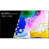 LG Electronics OLED65G26LA 65" Ultra HD oled-tv Zilver, 4x HDMI, 3x USB, Optisch, CI+, Bluetooth, LAN, WLAN, HDR, Dolby Vision