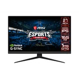 MSI Optix G273QF 27" Gaming Monitor Zwart, 2x HDMI, DisplayPort, 165 Hz