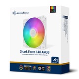SilverStone Shark Force 140 ARGB case fan Wit, 4-pins PWM fan-connector, 4-1 pin ARGB (5V LED)