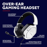 Trust GXT 492W Carus  Bedraad Over-ear  gaming headset Wit, Pc, PS4, PS5, Xbox Series X|S, Nintendo Switch, Nintendo Switch 2